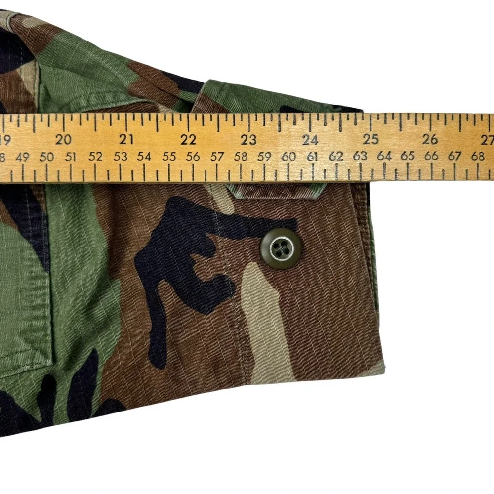 Military Combat Coat Woodland, Camouflage Pattern - Terry Mfg. size Medium Long